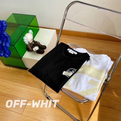 顶级版本 O37# -Off White烫金箭头黄胶带贴布Ow宽松短袖T恤恤 男女同款- -1：1原版开模，Zp开发，完美还原原版，大厂制作，非市面小厂出品，精
