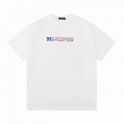 120 Alexander Wang 亚历山大 新款系列 残缺印花短袖T恤 面料采用纯棉精梳棉面料 上身效果宽松休闲百搭款 三标齐全 男女同款 码数: Xs S