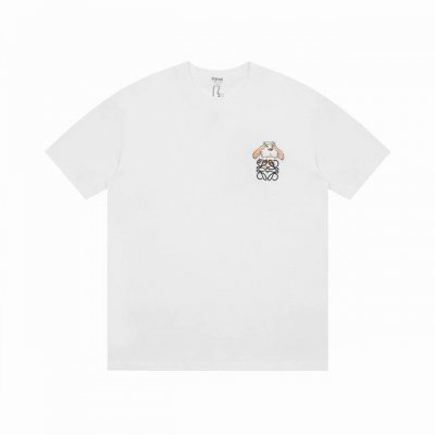 顶级代工品质 Loewe 罗意威25 Ss 茵茵狗刺绣短袖T恤 面料经过2次高温缩水固色 不变形不缩水不起球 -正确Os版型 不省面料 只做穿上有效果的高质量产