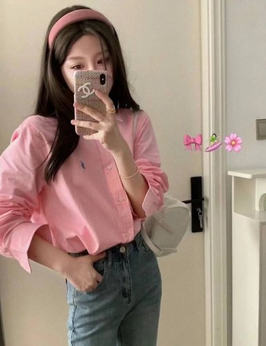 Ralph Lauren 拉夫劳伦女款天花板亚麻衬衫四色，特别是浅Baby蓝，更有夏季的感觉 但是这个Baby蓝真的太可了，好喜欢的感Jio白色亚麻肯定也不需要