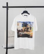 顶级版本.官网品质 Louis Vuitton*路易威登 Lv 卧室油画涂鸦印花短袖T恤 采用原板独家定制260克32支双莎纯棉面料 质感非常柔软舒服 %区别市