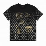 Louisvuitton 路易威登 渐变满印绣花情侣款短袖T恤 Size：S-L