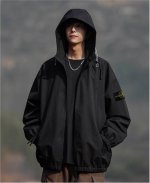 160。石头岛Stone2023美式冲锋衣宽松夹克外套 拥有这款冲锋衣外套，你将体验到前所未有的穿搭魅力！无论是在城市街头还是户外探险中，都能成为时尚Icon的