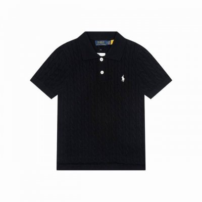 上新 款号B230 全年不下架 拉夫劳伦Ralph Lauren十一色圆领polo衫-前短后长小衫Logo绞花短袖 1:超级清凉一夏款式上身效果文艺显白随便搭配