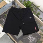 特价 S1 M5 款号：Zsf83002 新款Prada普拉达经典不锈钢三角徽标贴皮字母Logo休闲情侣梭织毛圈五分短裤，质感一流，作为当下超火的品牌，没有夸张