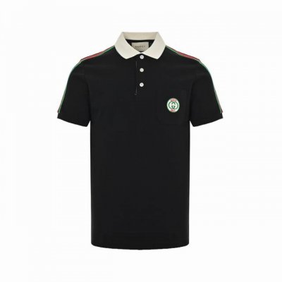 : 180 Gucci 古驰 红绿条纹1921限定Polo短袖 采用100%棉双面珠地面料，拆解纱线分析，订织蜂窝四角网眼胚布，衣领为双系统提花定织扁机制成，有