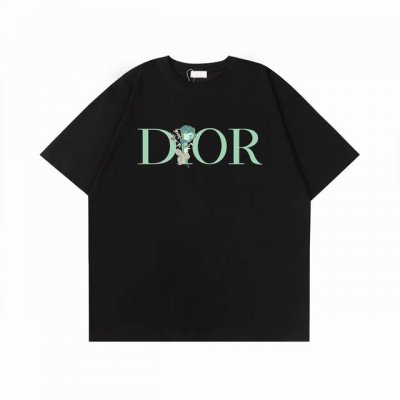 011#P60 ，迪奥Dior印花短袖T恤 - 面料经过2次高温缩水固色 不变形不缩水不起球 -正确Os版型 不省面料 只做穿上有效果的高质量产品 最大可穿20
