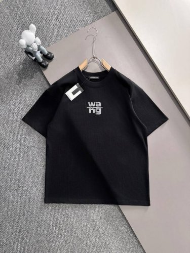 Alexander Wang* 2025春夏款上新 原高版本 Lulu 面料采用270克高密度纯棉 不变形 不缩水 工艺介绍：双线走位 胸前采用进口硅胶高温压印
