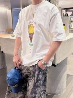 芬迪 2025春夏新款首发专柜最新款短袖圆领T恤 官网同款 高端订制 设计前卫时尚！品牌Logo重工艺设计 高端定纯棉面料.手感柔软.穿着舒适.专柜级别精致车线