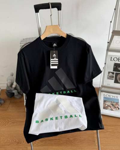 adidas阿迪Basketball 24Fw联名Os极简高级复古蛋糕领短袖T恤 男女同款！ 面料采用260克双纱爽滑棉，正品购入1:1开模打板，Os宽松版型，