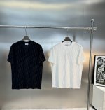 Dio*R迪奥25S新款原单T恤.小红书同款！订制原版字母提花面料.经典短袖Dior时尚潮流.纯色系搭配.时尚百搭.3标齐全！颜色：白色.黑色.白色.欧码：S-