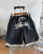 stussy Fw 斯图西夏季巡游款裆前大字母Logo刺绣织带短裤 年夏季新品首发 独家推荐 全身黑白撞色处理 特色鲜明 超级百搭 精选加厚涂层酷丝绵精梳面料