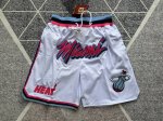 款号K159 顶级刺绣版本 热火队城市版口袋裤篮球短裤 Just Don Nba 球队球裤系列单品 -定制优质网眼布面料，Dri-Fit 技术导湿速干， 防静电