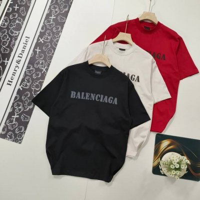尺码Xs-L推荐好货 Balenciaga 巴黎世家2025Ss夏季新款字母Logo印花短袖T恤男女同款 本市场No.1的质量 真正天花板品质 全部原版开发注意