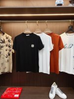 罗意威 2025Ss春夏最新款圆领时尚短袖T恤，官网同步，专柜纯棉面料！贴肤舒适，耐看又好穿，经典简约Logo设计，原厂工艺一丝不苟，型男必备单品 码数M-4X