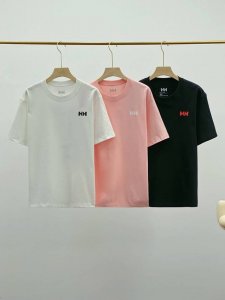 hh海丽汉森 25夏季新款男女情侣款款休闲弹力图案印花圆领短袖T恤 舒适全棉面料 光泽自然 亲肤柔软 乐享运动 畅享乐趣 轻松打造时尚酷感 前胸品牌Logo简而
