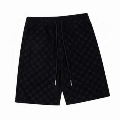 路易威登 Louis Vuitton 夏季新款 棋盘格毛巾提花休闲短裤 定制面料采用威化布织法 提花针织工艺 版型紧致立体 定制裤绳五金质感强 顺滑 上身舒适透