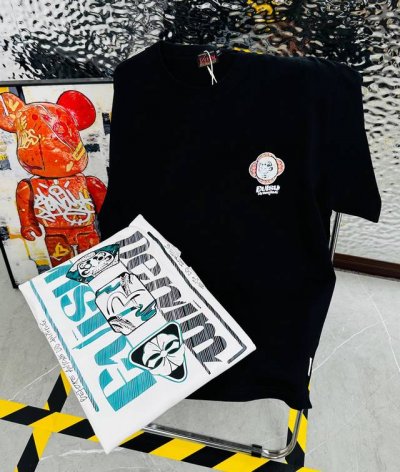 带Nfc芯片识别高版本 Evisu 福神2025夏季新款印花休闲宽松情侣款 短袖T恤Dt1008 细节:版本一比一复刻，吊牌 领标 水洗 包装袋。水洗处有Nfc
