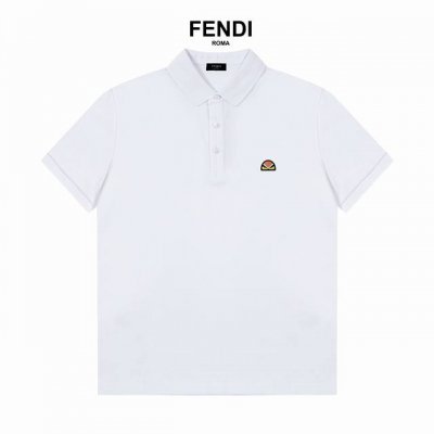Fendi 芬迪字母Logo 精美Logo polo衫 升级 灵感源自八十年代复古 原版面料 官方同款 定制 同缸染面料 手感非常舒服 春夏最新砖柜同步 时尚又