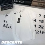 拿货 -Descent迪桑特领口竖字母翻领polo衫 男女同款 -面料：采用原版一比一面料。 -辅料：原版拆解开发，一比一定制的小标，领标，水洗，吊牌，五金等等