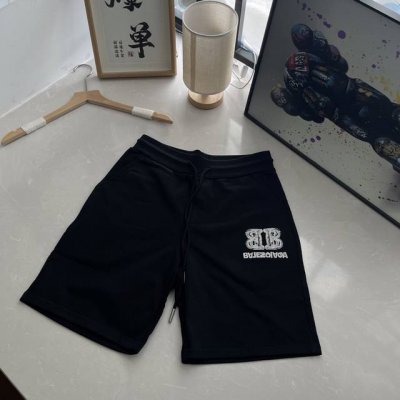 Baoy 2025夏季新款巴黎世家短裤 经典的刺绣 毛圈五分短裤 S 56 108 82 M 57 112 86 L 58 116 90 Xl 59 120 9