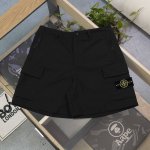 上新 款号 Bm4409 2025新款Stone Island石头岛罗盘指南针徽标Logo大口袋情侣工装短裤五分裤 演绎潮流与实用的完美交响 多口袋设计 满足收