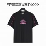 vivienne Westwood 西太后 25Ss Logo图案印花明线短袖T恤 面料采用高克重260G重精梳棉，定制1:1螺纹，面料舒适亲肤无异感， 整件衣