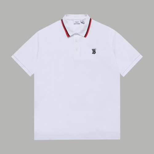 顶级版本 区别通货 款式：巴宝莉Bur Tb刺绣立领polo 颜色：图片色 尺码：S-Xxl 面料：高克重提花精梳棉 辅料：全套定制辅料 无性别区分 男女同款