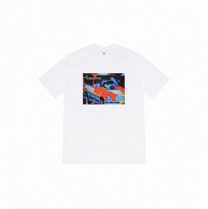 838款Supreme Week 4 Supreme X Yohji Yamamoto 山本耀司 联名款 “游戏结束” 圆领短袖T恤 男女同款 码数Smlxl