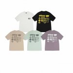 款号Xb2063# Stussy斯图西 Ss25 字母小人短袖T恤男女同款 230克纯棉圆筒布版型 两侧面不带缝线 正确版本与正品相同。区别市场通货。 颜色：白