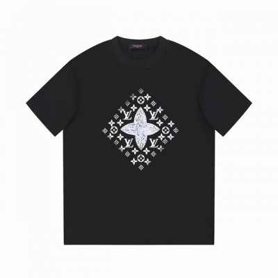 上新款号 B193 Louis Vuitton 路易威登 24Ss Lv大师亲手设计涂鸦款 图案印花短袖T恤 定制260克同缸染面料 手感非常舒服 春夏最新砖柜