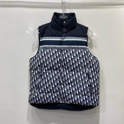 广州高版本 Dior迪奥羽绒马甲两面穿23冬季新款羽绒背心马甲，老花满字母Logo 男女同款 S- Xxl.
