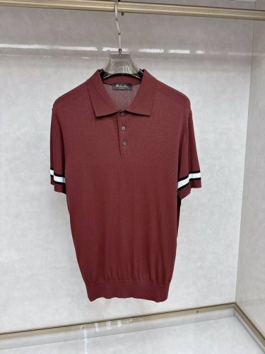 l P2550Ss新款春夏短袖翻领T恤Polo，最高版本客供定制高端朱地面料简单时尚款，螺纹拼色螺纹配色超级好看！胸前刺绣经典Logo简单大方的款式！满满的高级