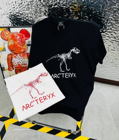 Arc‘Teryx 始祖鸟25夏季新款印花休闲宽松情侣款 短袖T恤D970 细节:版本一比一复刻，吊牌 领标 水洗。 面料：采用40织双纱320克面料，原版1: