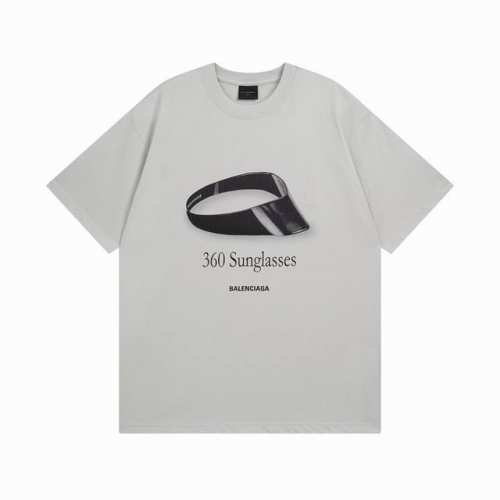 Balenciaga 巴黎世家2025 Ss 墨镜前后直喷印花短袖T恤 本市场No.1的质量 真正天花板品质 全部原版开发注意细节图 避免被盗图商家混发 正确2