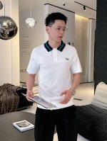 普拉达 2025 新品短袖Polo，帅气时尚，顶级定位顶织字母Logo，简约百搭款。面料针织 不仅挺括，保持潮流的廓形，又穿着舒适，纱织更细腻，码数M-3Xl