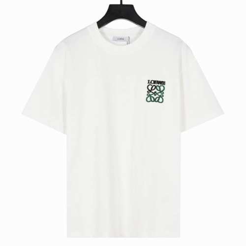 Loewe 罗意威 25Ss 复古撞色刺绣Logo短袖T桖 Logo精致升级，灵感源自八十年代复古 原版面料 官方同款 定制320克同缸染面料 手感非常舒服 春