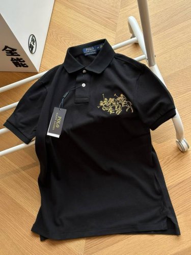 ralph Lauren 拉夫劳伦 三匹小马刺绣 短袖Polo衫 同款长袖版本在售 黑色 S~Xl 官网在售1780，原版面料 %珠地棉，胸口三匹小马刺绣Log