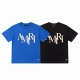 8058# amiri绒面发泡Logo,颜色 黑色 蓝色 尺码 S M L Xl