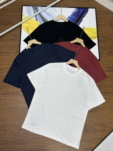 Loewe 罗意威 立体Logo刺绣标志！短袖T恤短袖T恤 夏季运动休闲透气T恤 男款圆领短袖衫男 Logo标志短袖 纯棉T恤短袖上衣透气户外运动登山徒步通勤男