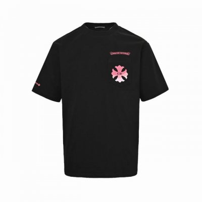 Chrome Hearts 克罗心 25Ss 紫色马蹄渐变Logo短袖 宽松版型高密度针织，面料280克双纱，1*1双纱螺纹，手感柔软舒适，不变形，Os落肩宽松