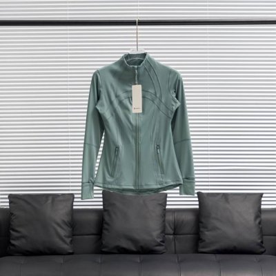 工厂p直供 Lululemon丨露露乐檬Define立领纯色瑜伽服 配色：神秘绿 尺码：2 4 6 8 10 12