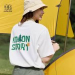 可隆 kolon Sport 可隆Jeon Handful插画师联名25夏季新款印花休闲宽松情侣款 短袖T恤1042 细节:版本一比一复刻 吊牌 领标 水洗 面