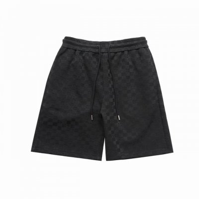 顶级复刻版本 Louis Vuitton 路易威登 新款定位满印立体提花休闲短裤五分裤 款号：L 3 春夏新款情侣款圆领短裤 最新品牌元素刺绣原版定制高克重双股