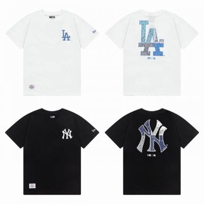 202#款 New Era联名Mlb 今夏必入双城战袍 把潮流地图穿在身上 姐妹们 挖到宝了 这组双城Cp短袖直接把我钱包掏空黑白双煞锁死今年夏天C位穿搭 La