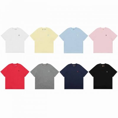 上新 #Ralph Lauren拉夫劳伦经典小马刺绣圆领短袖T恤 现货 品质保证 随意对比 Size：Xs S M L 颜色：灰色 蓝色 藏蓝 白色 黑色 红色