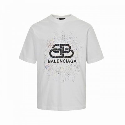 balenciaga 巴黎世家 24Ss 泼墨锁扣印花短袖 印花材料采用安全环保无毒婴儿认证的发泡材料 印花轮廓清晰干净 有康丽机器出来的质感 如果衣服要清洗的