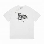 顶级最高版本 Dior 迪奥 经典Fall23 Tears系列 Logo涂鸦圆领短袖半袖T恤 男女同款 情侣款 宽松版型 最高版本 原版面料 高版本 高品质 所