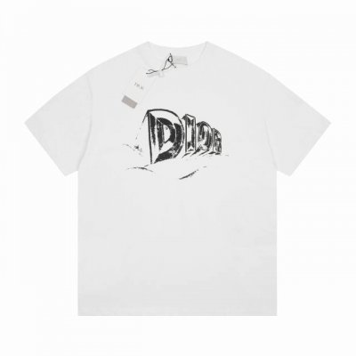 顶级最高版本 Dior 迪奥 经典Fall23 Tears系列 Logo涂鸦圆领短袖半袖T恤 男女同款 情侣款 宽松版型 最高版本 原版面料 高版本 高品质 所