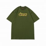 drew 字母款短袖T #802 定织定染32支230克双纱棉面料 进口胶浆印花，领口纯棉螺纹定制，不易变形，可区别市场版本，开模定制新款吊牌 水洗标 原包装袋